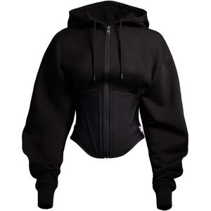 Mugler X H&M Corset-waist Hooded Jacket